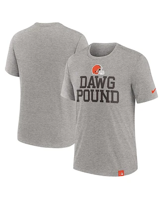 Nike Men's Heather Gray Cleveland Browns Blitz Tri-Blend T-Shirt