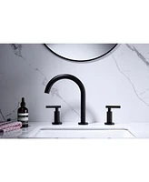 Simplie Fun Two Handle High Arc Widespread Bathroom Sink Faucet 3 Hole