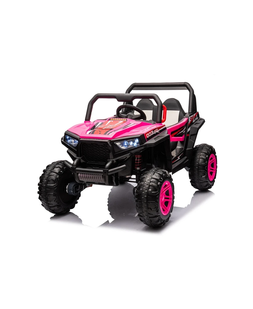 Simplie Fun Premium 24V Electric Kids' Ride-On with Leather Seat and Advanced Features