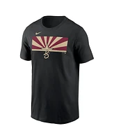 Nike Men's Black Arizona Diamondbacks 2-Hit Speed City Connect T-Shirt