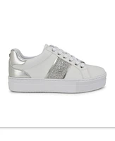 Nine West Women's Gator Platform Casual Lace-Up Sneakers