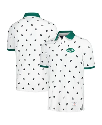 Tommy Hilfiger Men's White New York Jets Bryce Pique Polo Shirt