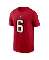 Nike Men's Baker Mayfield Red Tampa Bay Buccaneers Player Name Number T-Shirt