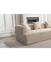 Streamdale Furniture Timeless and Chic Modular Sectional Sofa in Crocheted Yarn Fabric