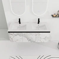 48'' Floating Wall-Mounted Bathroom Vanity & Soft-Close Cabinet Door, Kd-Package