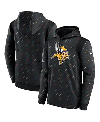 Nike Men's Charcoal Minnesota Vikings 2021 Nfl Crucial Catch Therma Pullover Hoodie