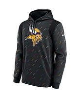 Nike Men's Charcoal Minnesota Vikings 2021 Nfl Crucial Catch Therma Pullover Hoodie