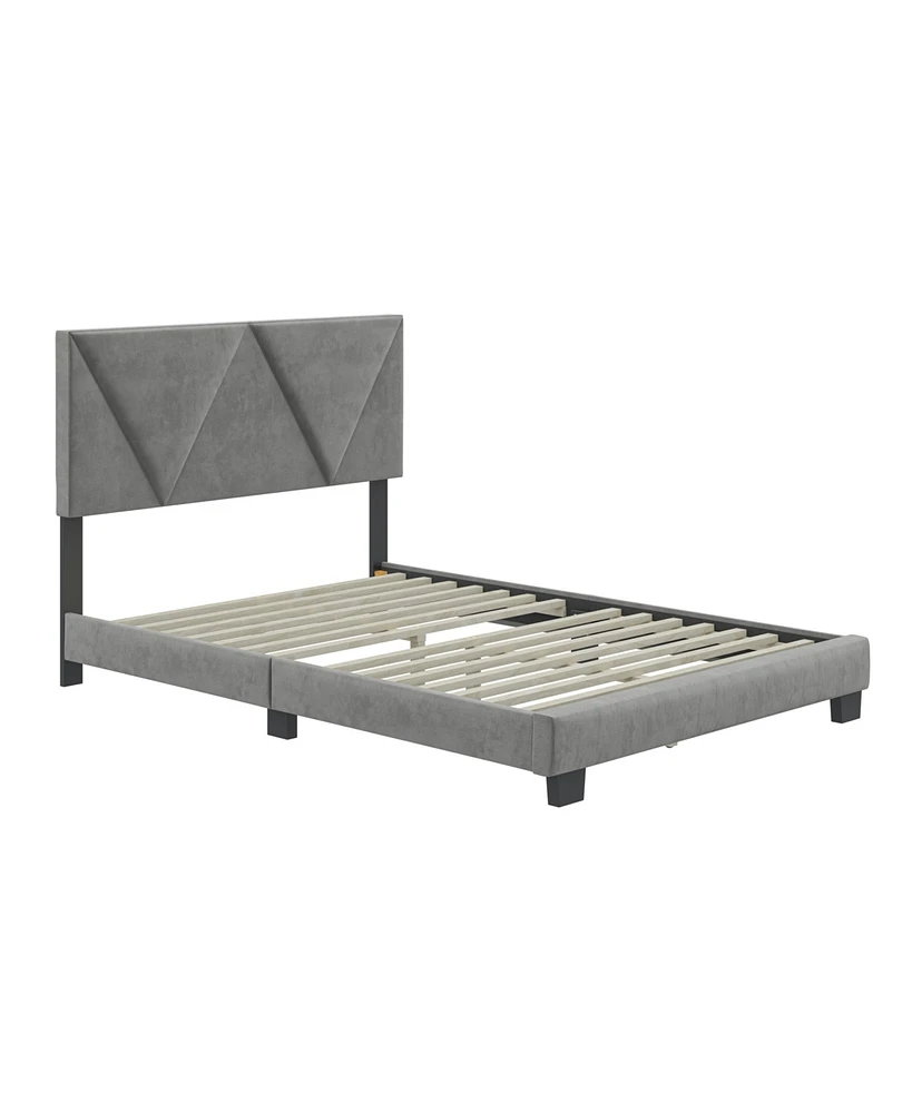 Boyd Sleep Vector Upholstered Platform Bed Frame