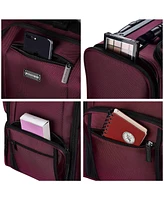 Byootique Beet Red Rolling Makeup Train Case Soft Sided Cosmetic Travel