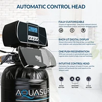 Aquasure Harmony Series 72,000 Grains Whole House Water Softener Bundle with Triple Purpose Pre-Filter for 6+ bathrooms (As-HS72SCZ)