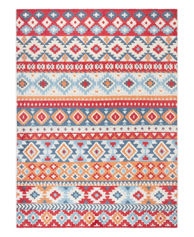 Town & Country Living Dahlia Southwestern Stripe 7'10"x10'2" Area Rug