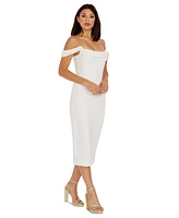 Dress the Population Women's Vickie Off-The-Shoulder Dress