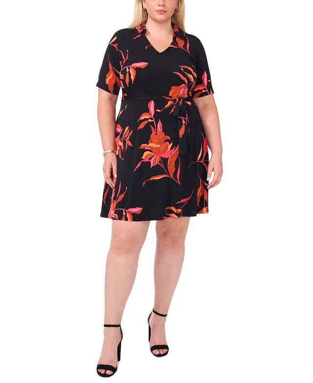 loose fit black dress Full Size Casual Loose Fit Round Neck Midi Dress Plus Size – Charming  Charlie main image 1
