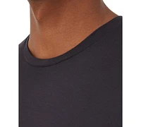 Hanes Originals Ultimate Men's SuperSoft Crewneck T-Shirt, Black/Gray, 2-Pack