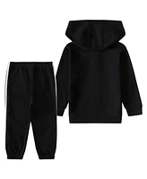 adidas Baby Boys Two-Piece Hooded Fleece Jacket Jogger Set