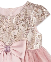 Rare Editions Baby Girls Brocade & Mesh Social Dress