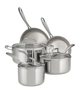 Tramontina TriPly Clad Stainless Steel Glass Lid Pc Cookware Set