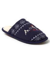 Dearfoams Novelty Knit Scuff with Eyemask Slipper