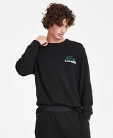 Lacoste Men's Large Croc Thermal Waffle Sleep Shirt