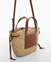 Mango Women's Studs Detail Basket Bag