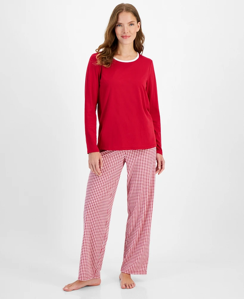 Charter Club Women's 2-Pc. Long-Sleeve Pajamas Set, Created for Macy's
