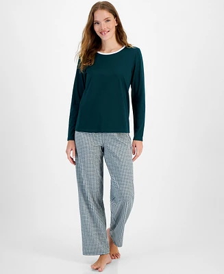 Charter Club Women's 2-Pc. Long-Sleeve Pajamas Set, Created for Macy's