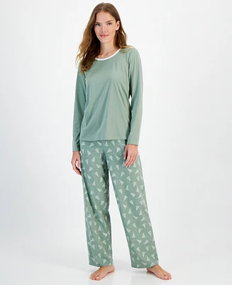 Charter Club Women's 2-Pc. Long-Sleeve Pajamas Set, Created for Macy's