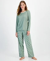 Charter Club Women's 2-Pc. Long-Sleeve Pajamas Set, Created for Macy's