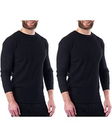 Alpine Swiss Men's Thermal Long Sleeve Top Waffle Knit Shirt Base Layer Underwear