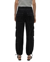 Vero Moda Women's Kim Cotton Drawstring-Waist Cargo Pants