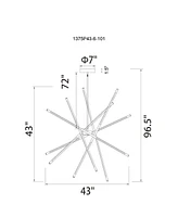 Cwi Lighting Oskil Led Integrated Chandelier