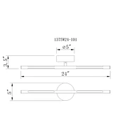 Cwi Lighting Oskil Led Integrated Wall Light