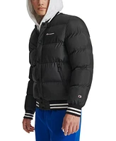 Champion Men's Quilted Full-Zip Varsity Puffer Jacket