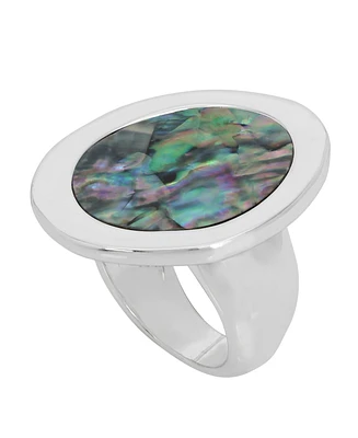 Robert Lee Morris Soho Abalone Cocktail Ring