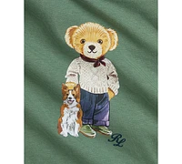 Polo Ralph Lauren Baby Boys 2-Pc. Bear Printed Long-Sleeve T-Shirt & Fleece Pants Set