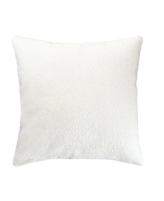 Anaya Home White Boucle 20x20 Indoor Outdoor Pillow