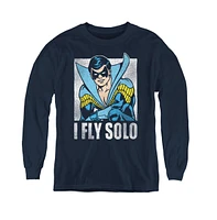 Dc Comics Boys Youth Fly Solo Long Sleeve Sweatshirt