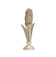 Slickblue Distressed Ivory Floral Stem Sculpture (Set of 3)