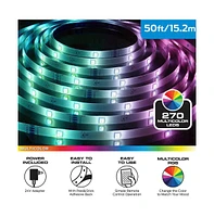 Monster Cable 50ft Multi-Color Led Light Strip with Remote