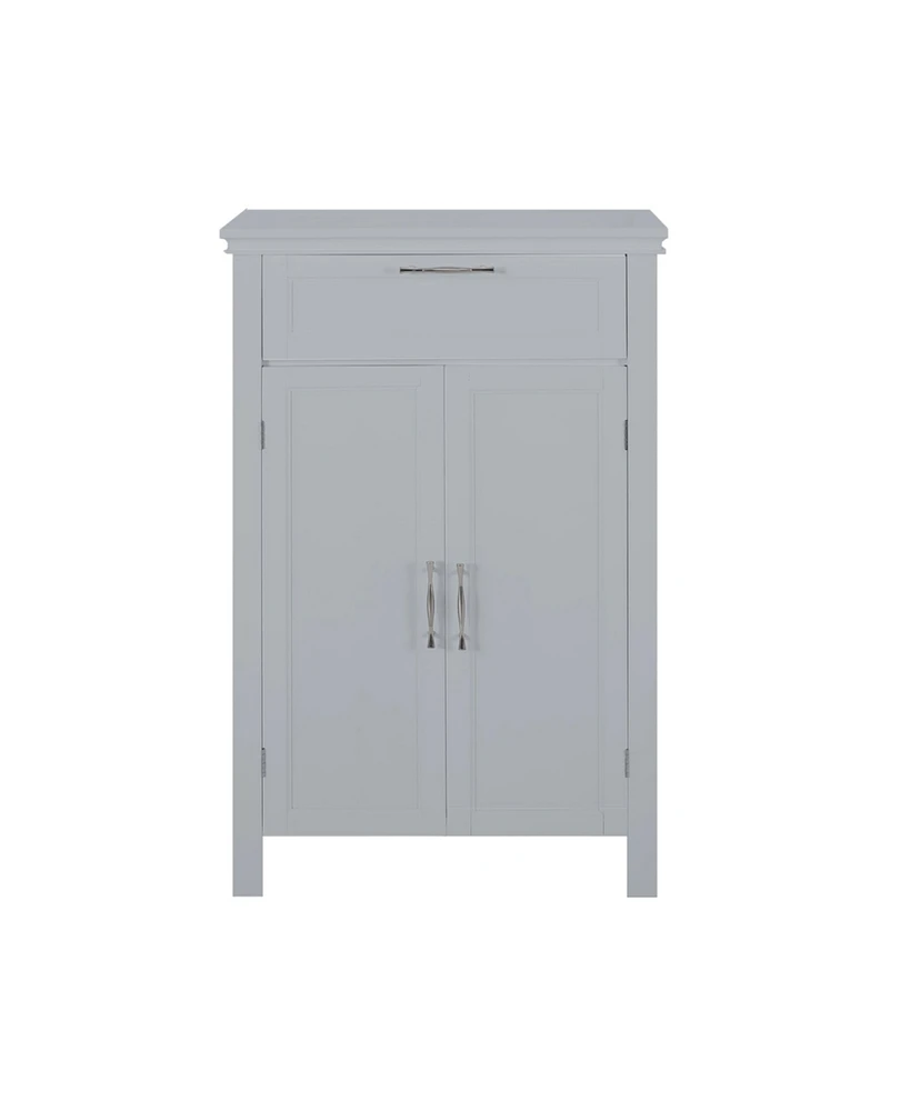 Simplie Fun Modern Floor Linen Cabinet with Shaker-Style Panels and Ample Storage