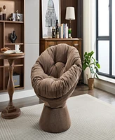 Oversized Swivel Accent Chair, 360 Swivel Barrel Chair
