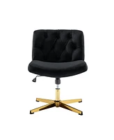 Hulala Home Wide Alexis Task Chair with Tufted Back