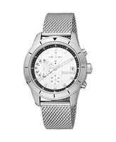 Just Cavalli Men's Maglia Silver Dial Watch - JC1G215M0045