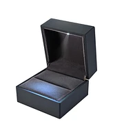 Yescom Led Ring Box Jewelry Wedding Engagement Proposal Light Ear Ring Case Gift Black