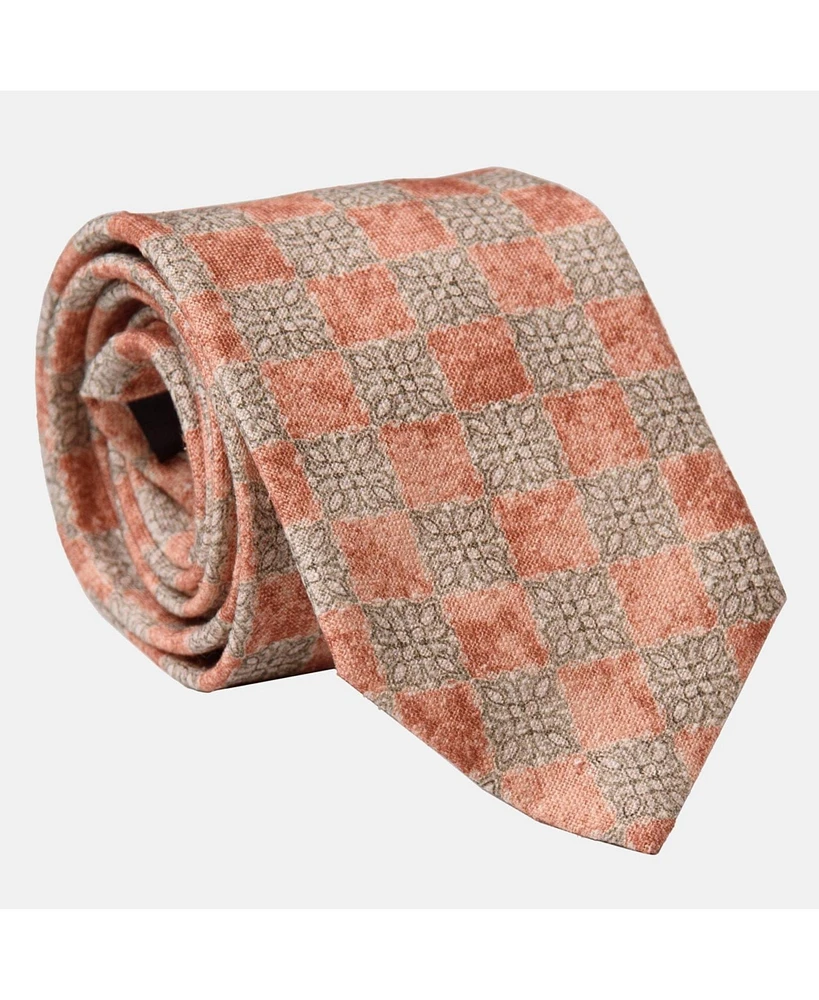 Elizabetta Big & Tall Ponza - Printed Silk Tie for Men