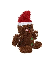 Mighty Microfiber Ball Med Gingerbread Man, Christmas Dog Toy