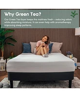 Clara Clark Green Tea Cooling Graphite Memory Foam Mattress - Supportive Pressure Relief Mattress in A Box