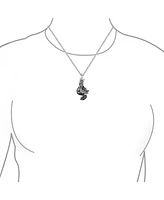 Bling Jewelry Ancient Chinese Zodiac Dragon Pendant Necklace Oxidized Sterling Silver Asian Astrology