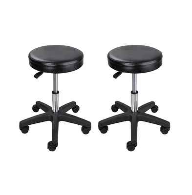 2x Hydraulic Rolling Swivel Stool Adjustable Tattoo Facial Massage Spa Salon