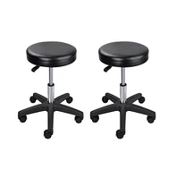 2x Hydraulic Rolling Swivel Stool Adjustable Tattoo Facial Massage Spa Salon